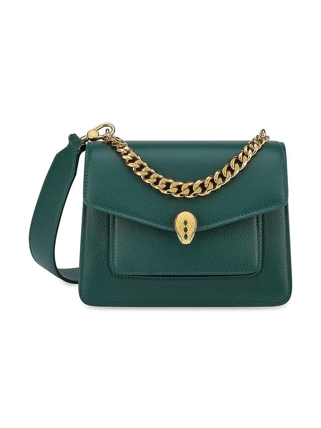 Womens Serpenti Maxi Chain Leather Shoulder Bag Product Image