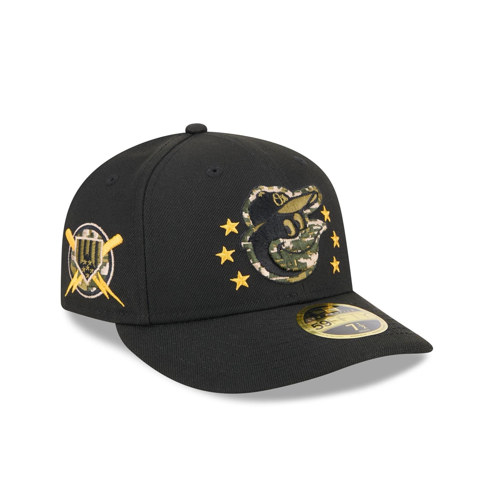 Baltimore Orioles Armed Forces Day 2024 Low Profile 59FIFTY Fitted Hat Male Product Image