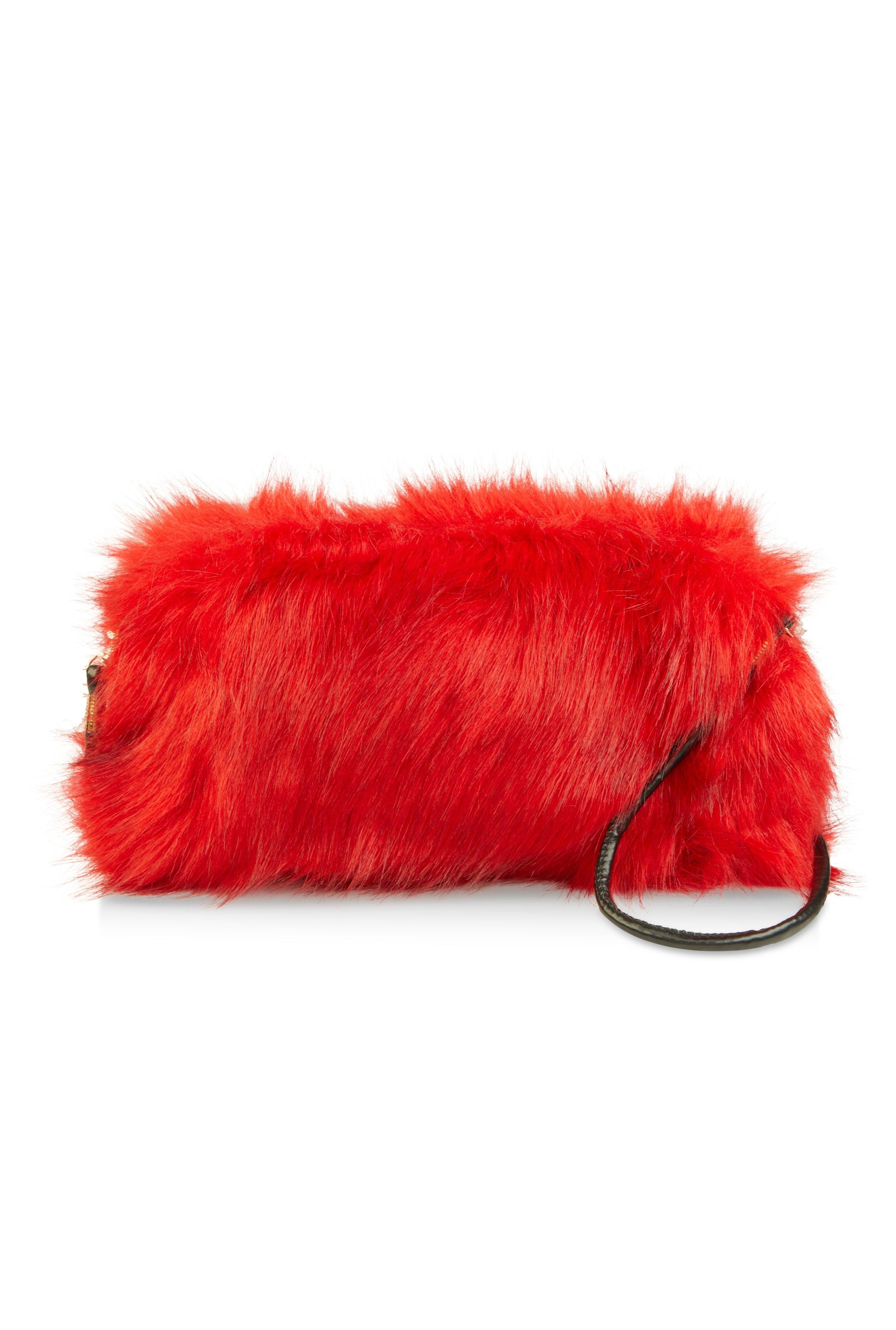 Faux Fur Muff Crossbody Bag Female Product Image