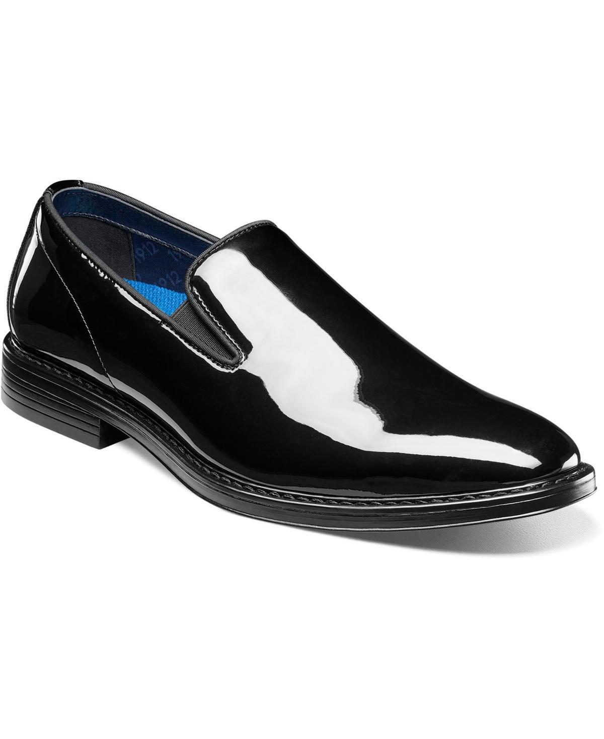 Nunn Bush Centro Flex Mens Plain Toe Slip-On Shoes Black Product Image