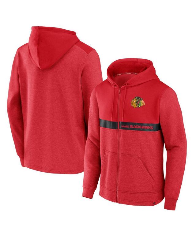 Mens Fanatics Red Chicago Blackhawks Iconic Ultimate Champion Full-Zip Hoodie Product Image