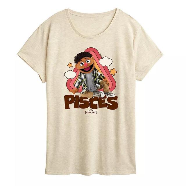 Womens Sesame Street Pisces Tamir Graphic Tee Product Image