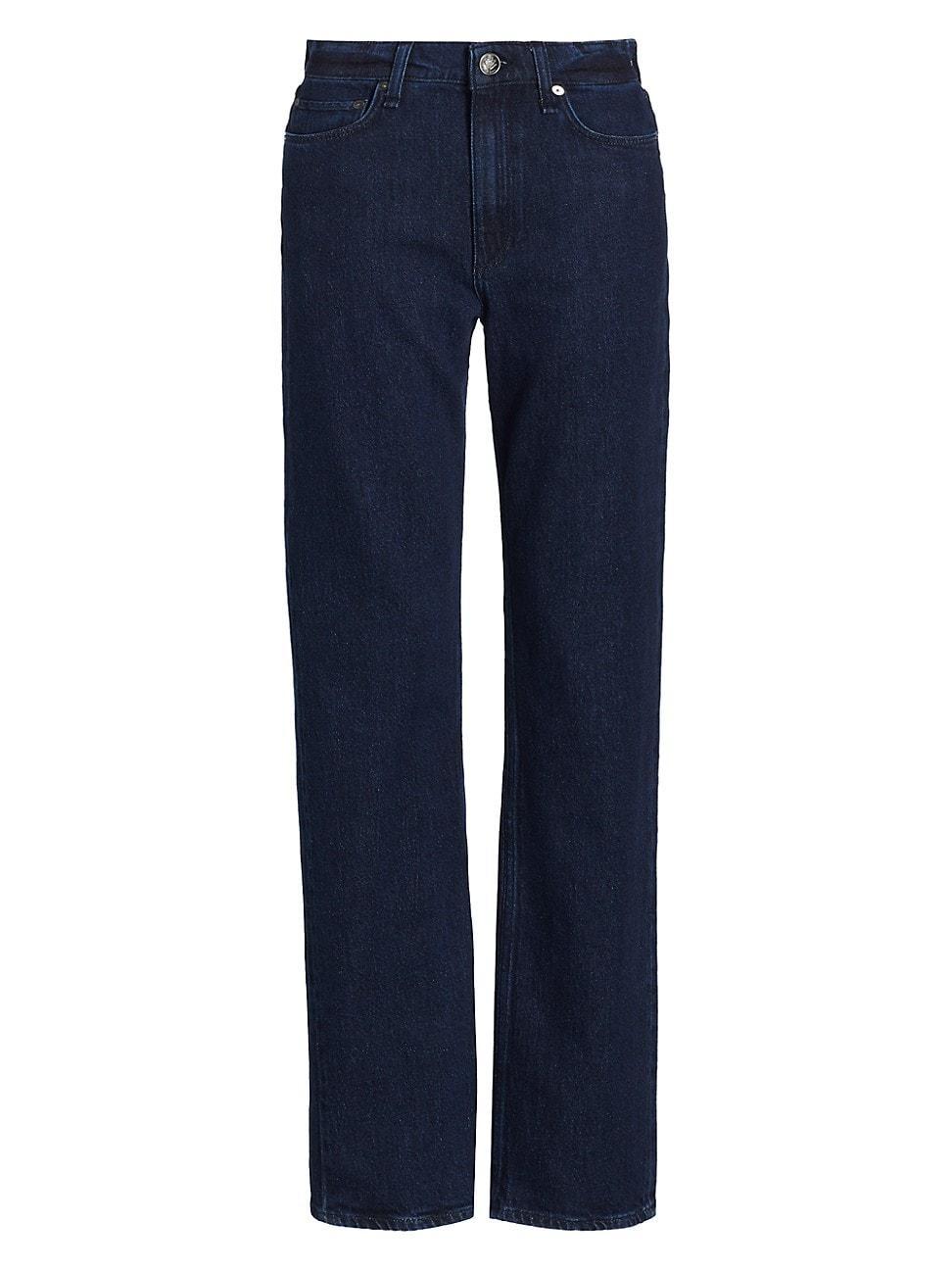 Womens Harlow Straight Mid-Rise Jeans - Deandre - Size 28 Product Image