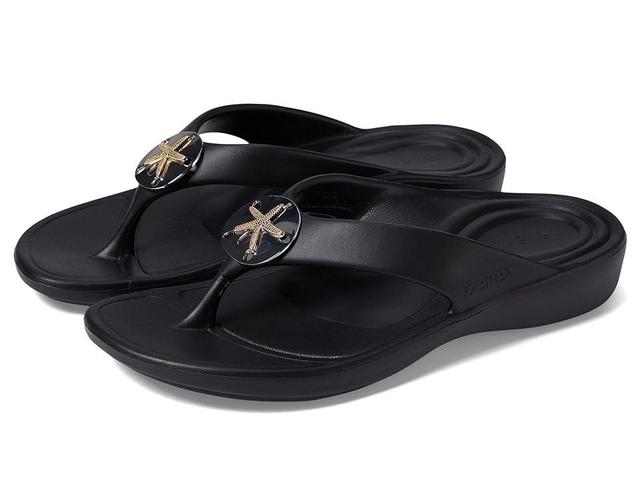 Aetrex Maui Starfish (Black) Women's Sandals Product Image