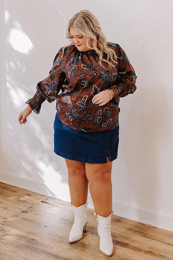 Autumn Aura Floral Shift Top Curves Product Image