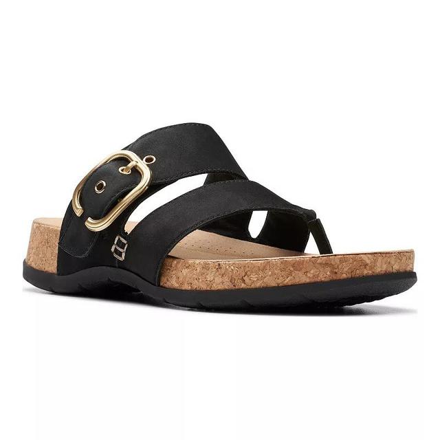 Clarks Reileigh Park Womens Nubuck Sandals Product Image