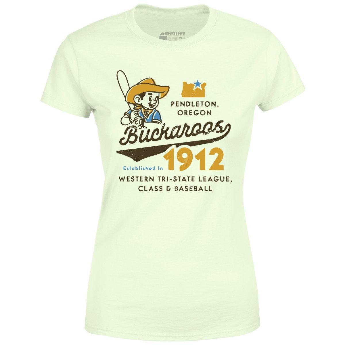 Pendleton Buckaroos - Oregon - Vintage Defunct Baseball Teams - Women's T-Shirt Female Product Image