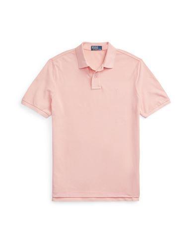 POLO RALPH LAUREN Woman Polo Shirt Salmon Pink Size L Cotton Product Image