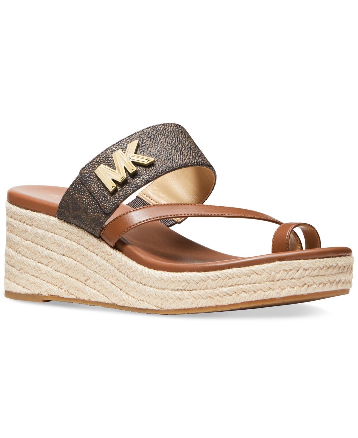 Michael Michael Kors Womens Jilly Espadrille Platform Wedge Sandals Product Image