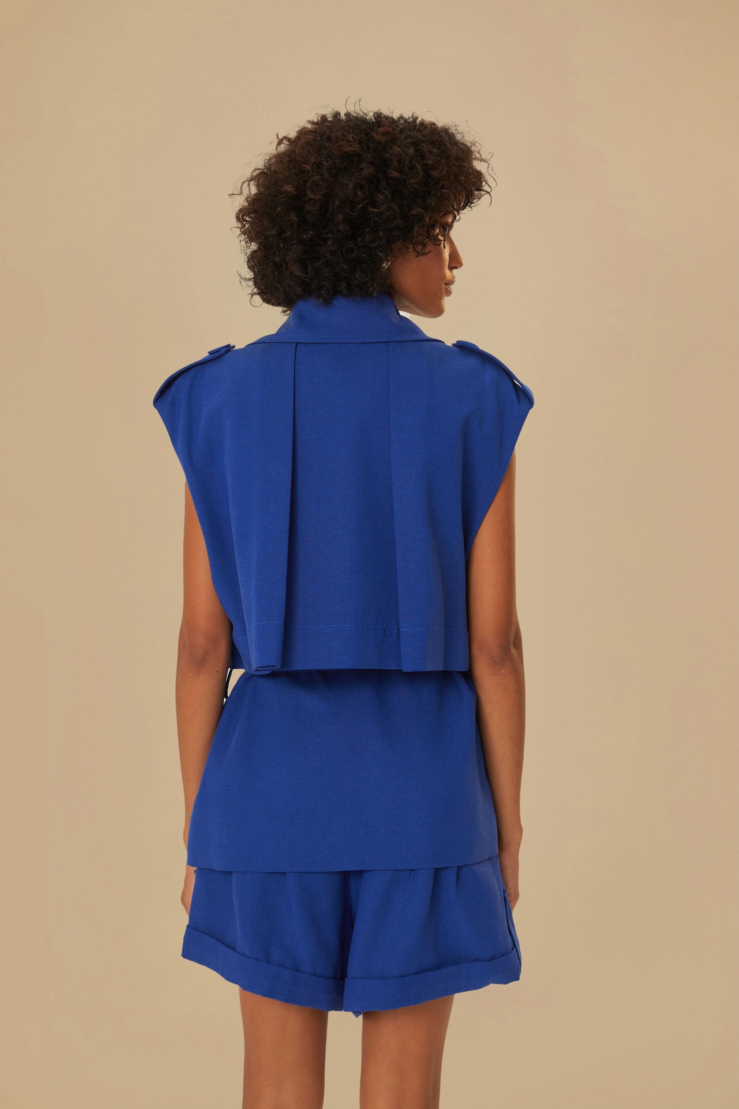 Navy Blue Vest, NAVY BLUE / XL Product Image