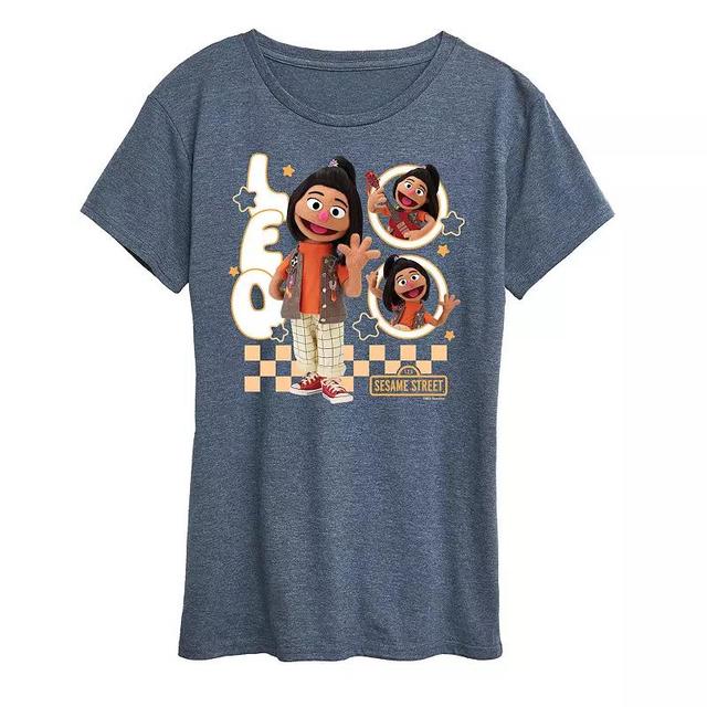 Womens Sesame Street Ji-Young Leo Graphic Tee Product Image