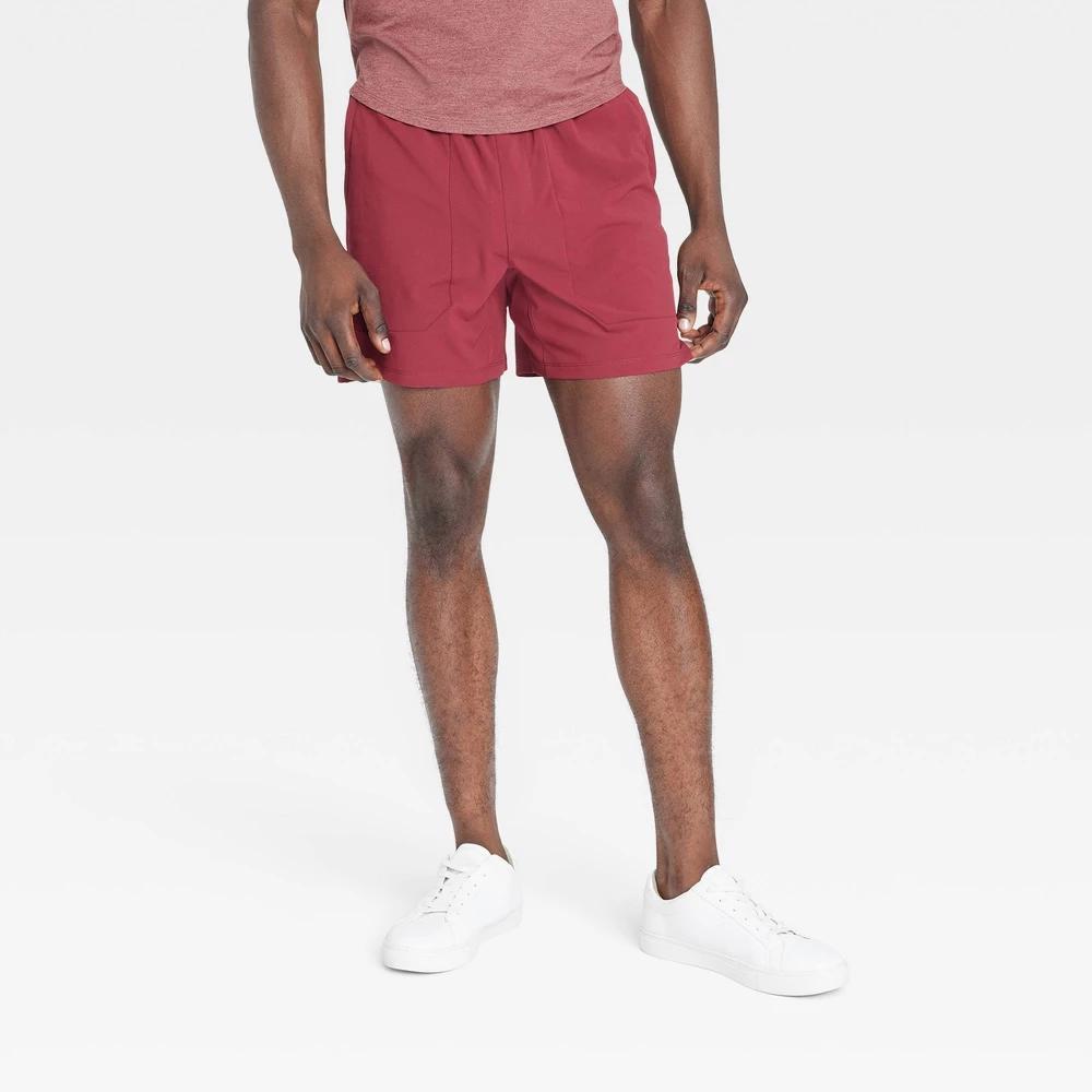 Mens Versatility Shorts 6 - All In Motion Dark Red M Product Image