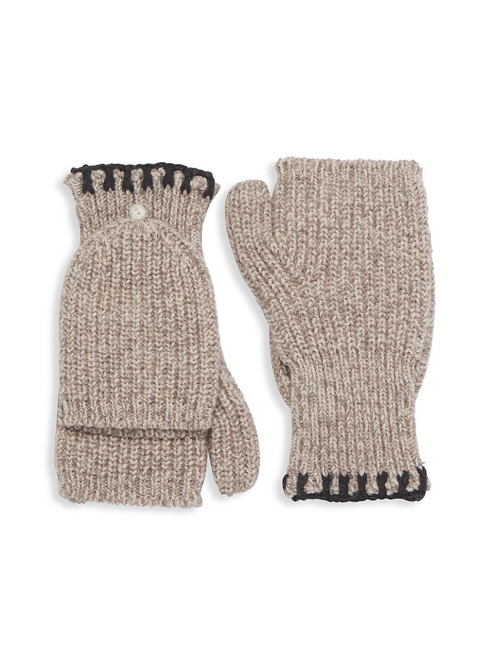 Womens Ingrid Wool-Blend Flip-Top Mittens Product Image