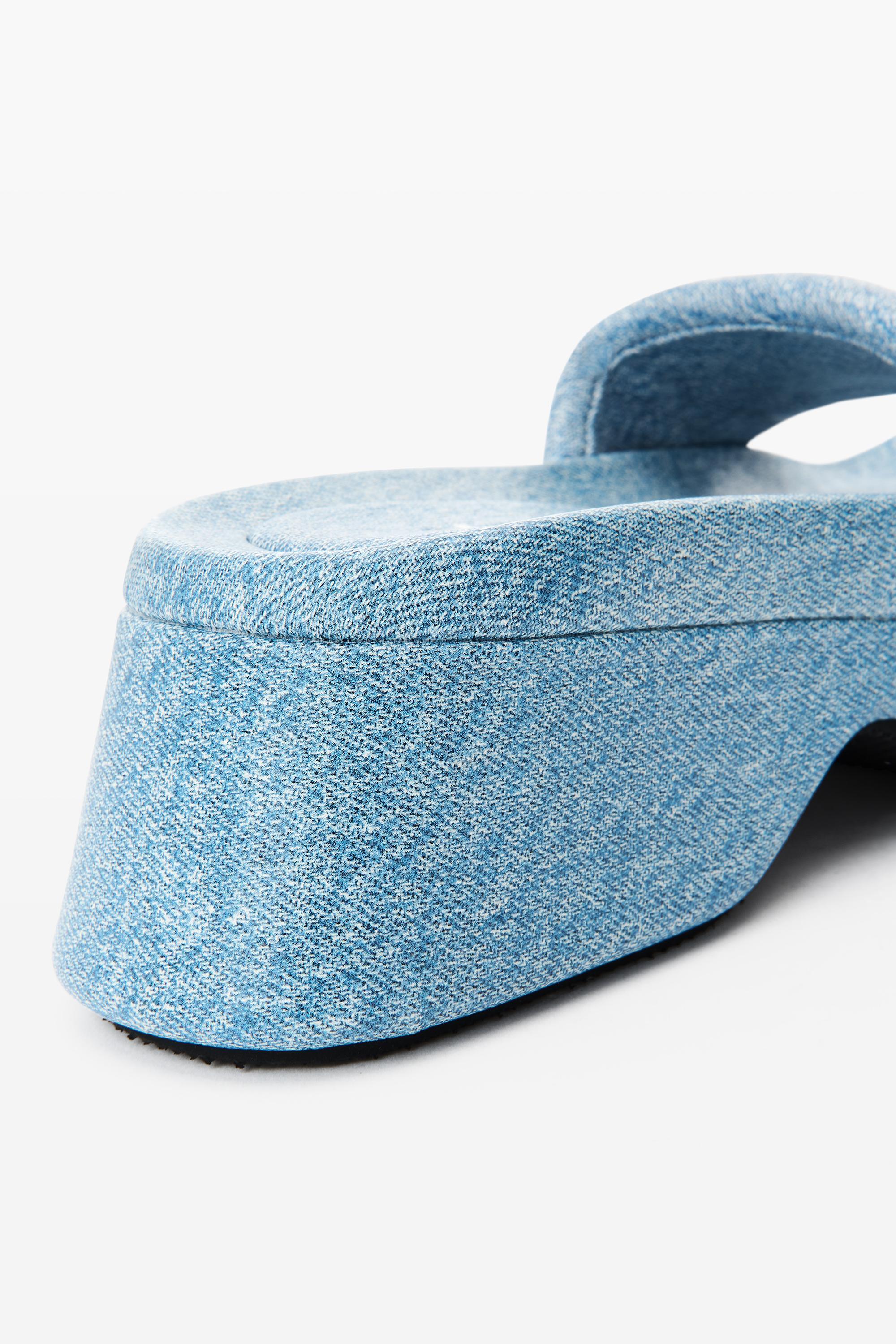 Trompe-l'oeil Denim Goatskin Float Slide Product Image