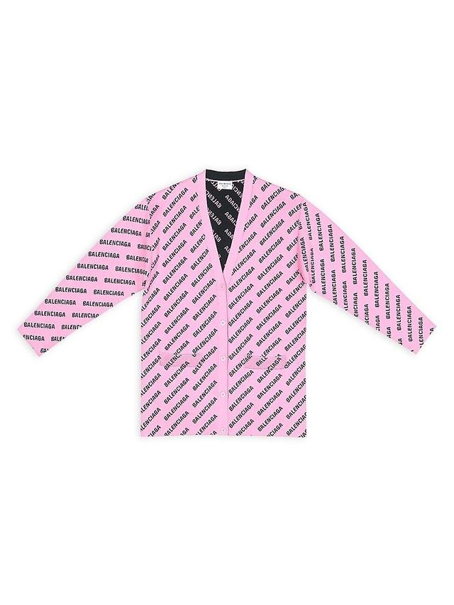 Womens Mini All Over Logo Cardigan Product Image