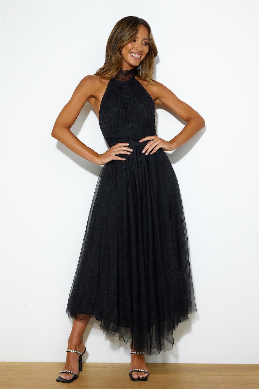 Tangled Up Maxi Dress Black Product Image