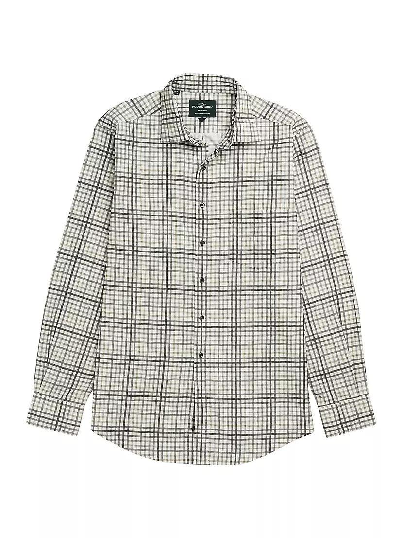 Brookdale Check Cotton Button-Front Shirt Product Image