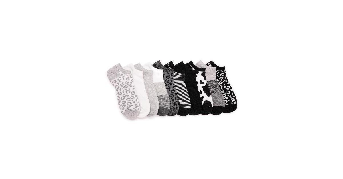 Womens MUK LUKS Low Cut Socks 10-Pack Product Image