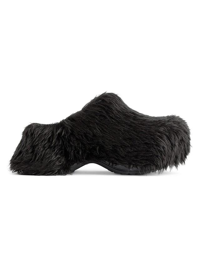 Womens Crocs Mules In Fake Fur Product Image