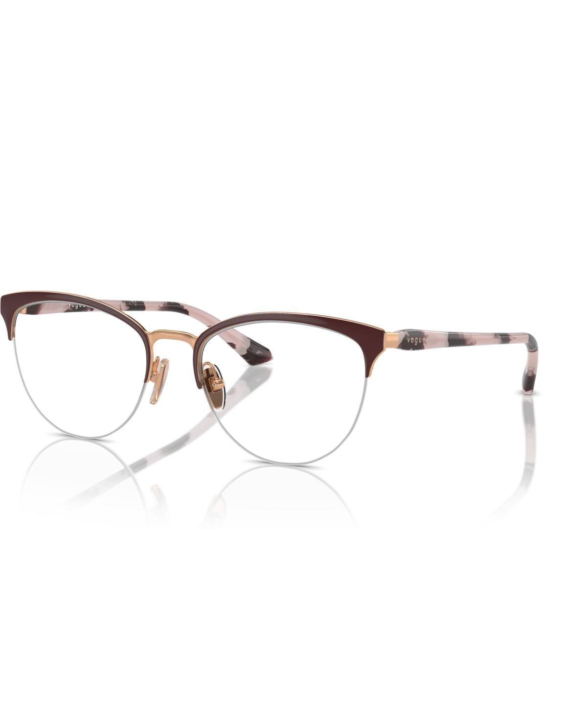 Vogue Eyewear Womens Eyeglasses, VO4304 - Top Bordeaux/Rose Gold Product Image