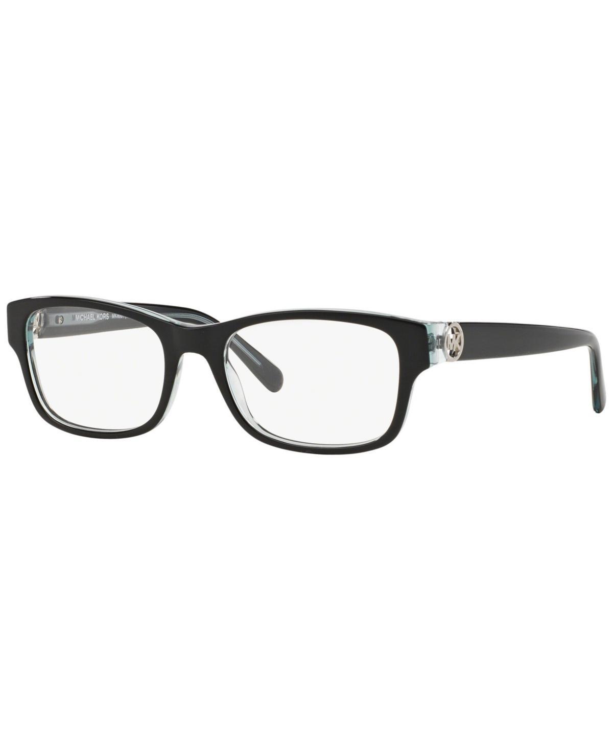 Michael Kors MK8001 Womens Square Eyeglasses - Black Blue Product Image