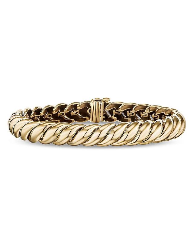 David Yurman Sculpted Cable Bracelet in 18K Yellow Gold Product Image