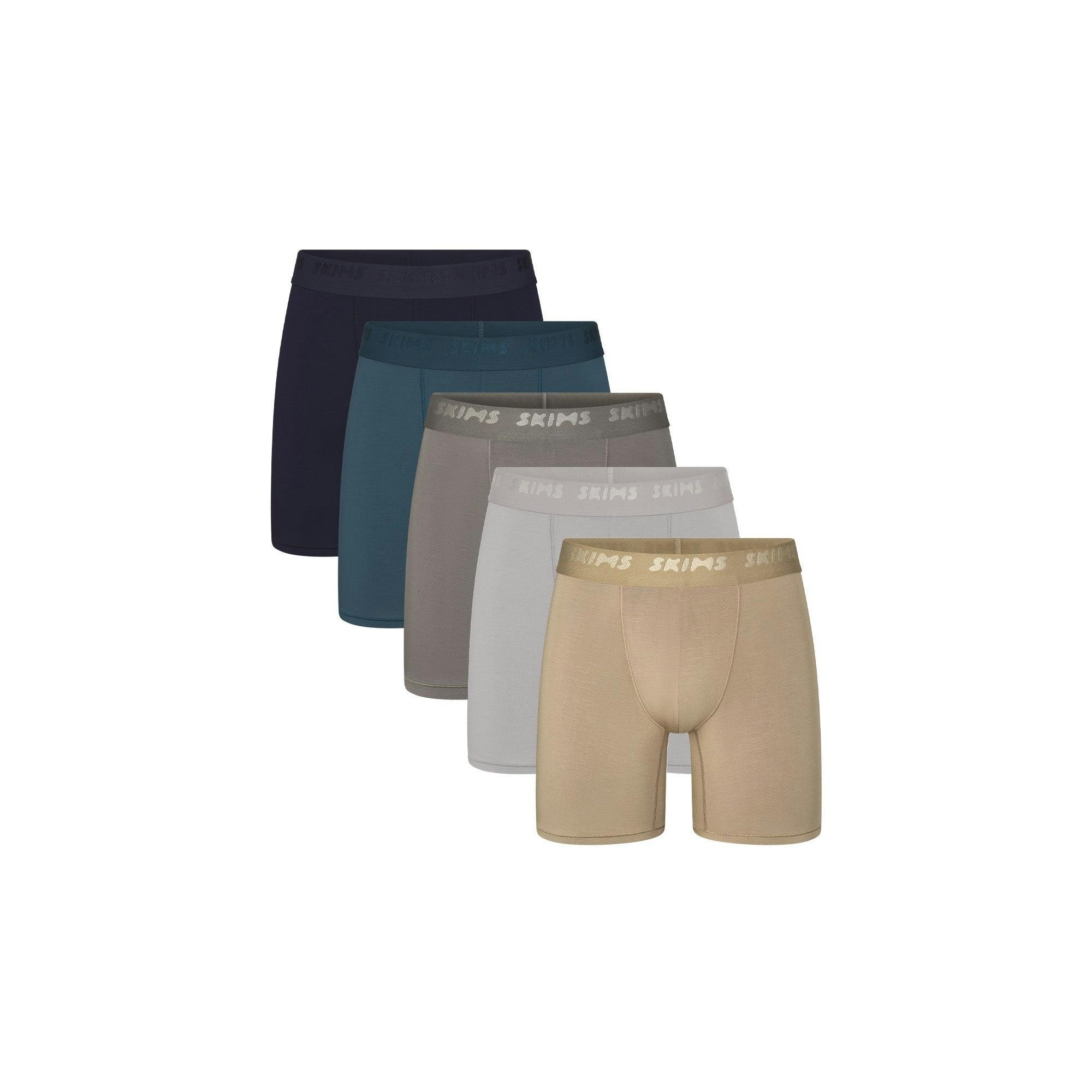 SKIMS STRETCH MENS 5" BOXER BRIEF 5-PACK | DESERT INDIGO MULTI Product Image