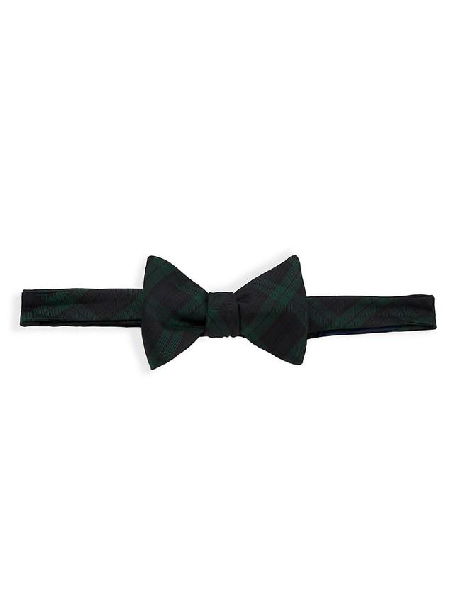 Mens Plaid Silk Bow Tie Product Image