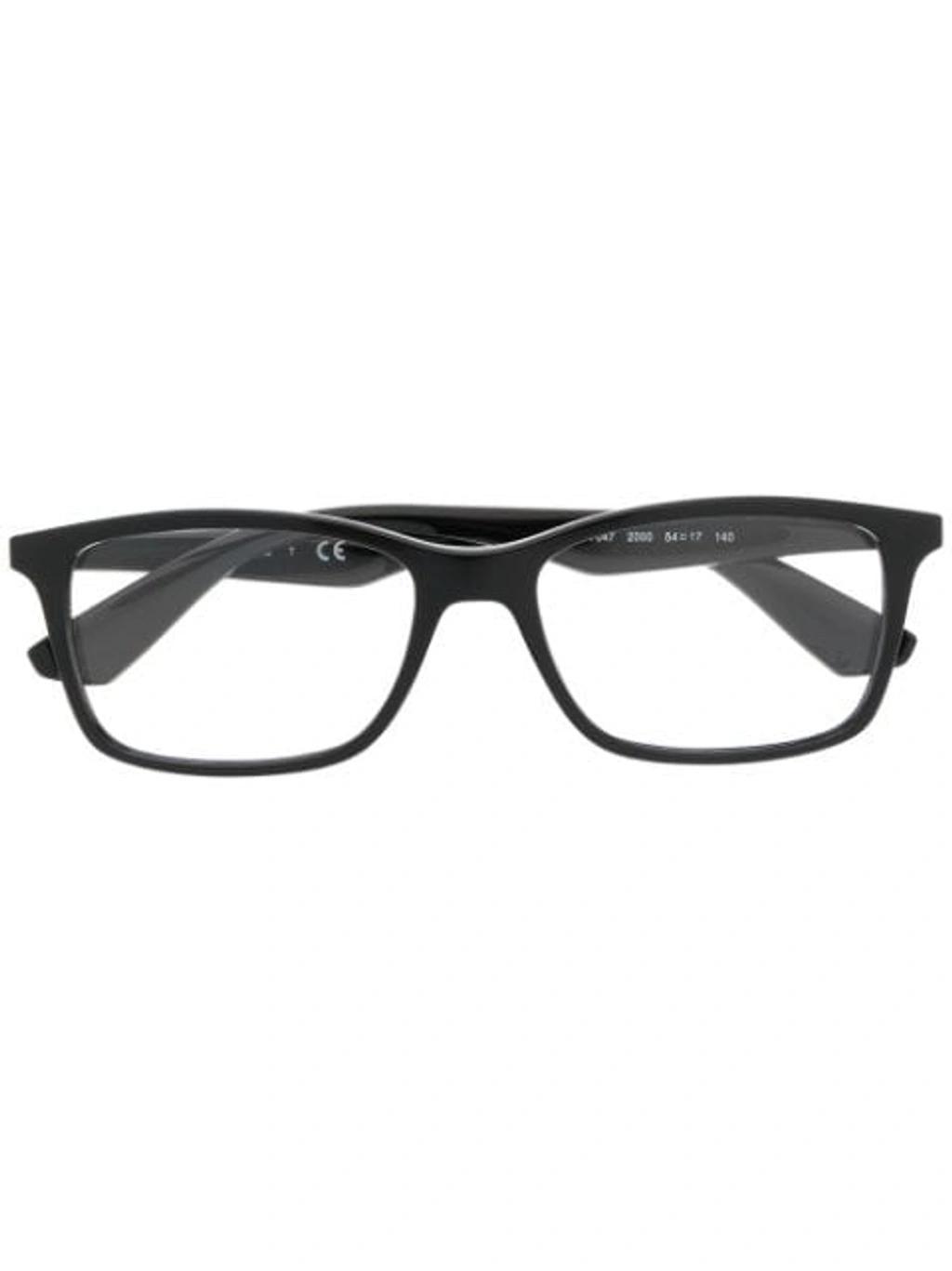 RAY BAN Square Frame Glasses In Black Product Image