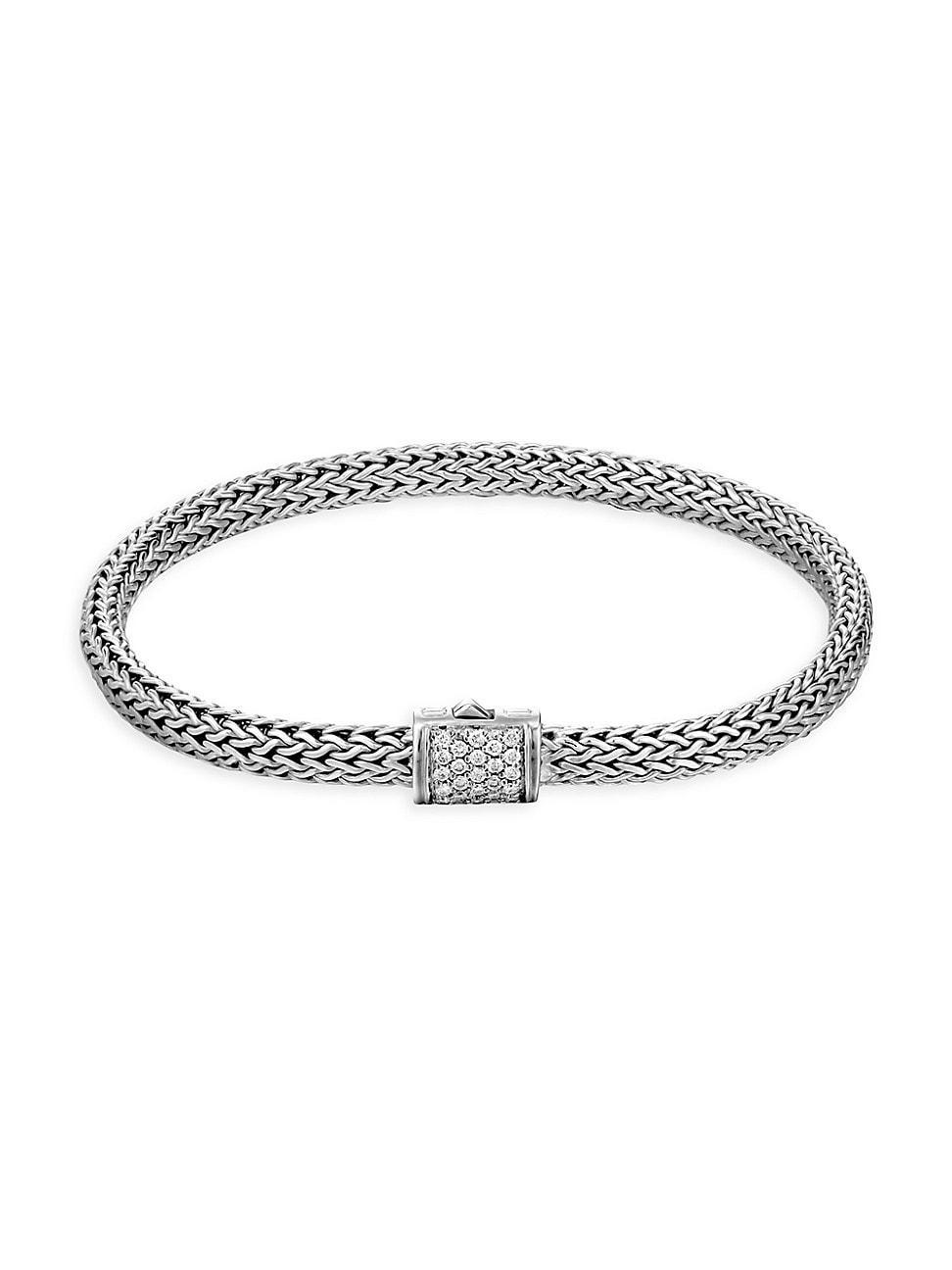 John Hardy Classic Chain 5mm Diamond Bracelet Product Image