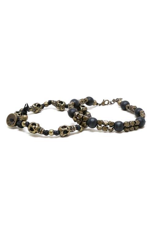 Mr. Ettika Ettika Mens Set of 2 Brass Bracelets Product Image