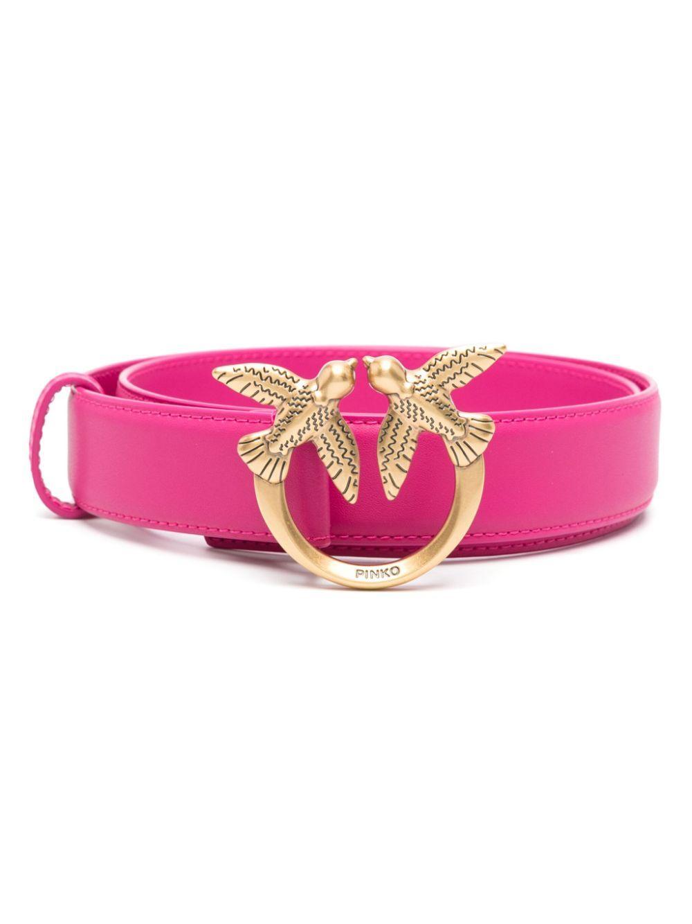 Love Birds-buckle leather belt Product Image