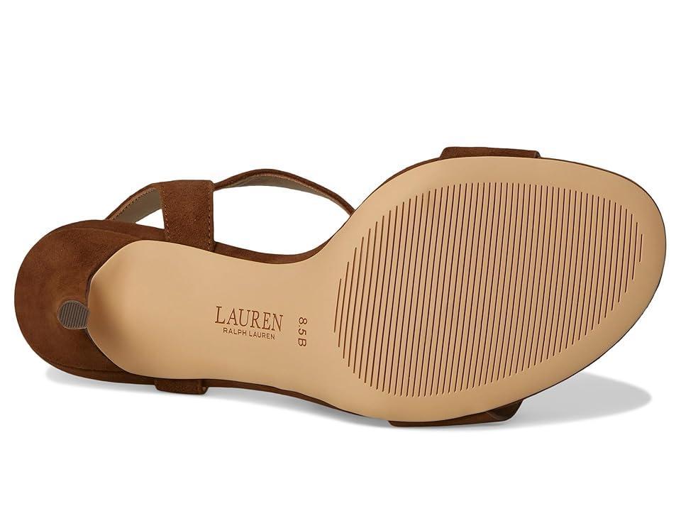 Lauren Ralph Lauren Gwen Suede Sandals (Tobacco) Women's Sandals Product Image