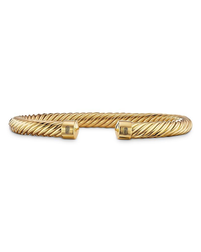 Mens Cablespira 18K Gold Cuff Bracelet Product Image