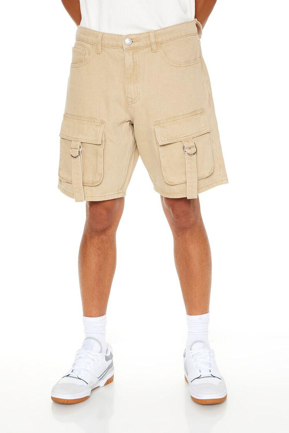 Denim D-Ring Cargo Shorts | Forever 21 Product Image