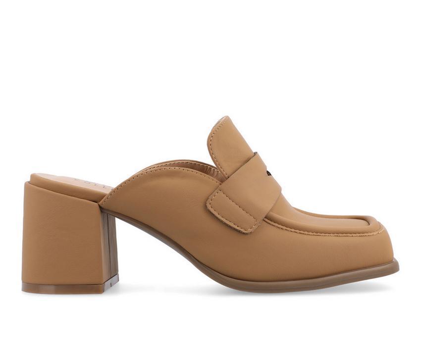 Women's Journee Collection Bayley Block Heel Mules Product Image