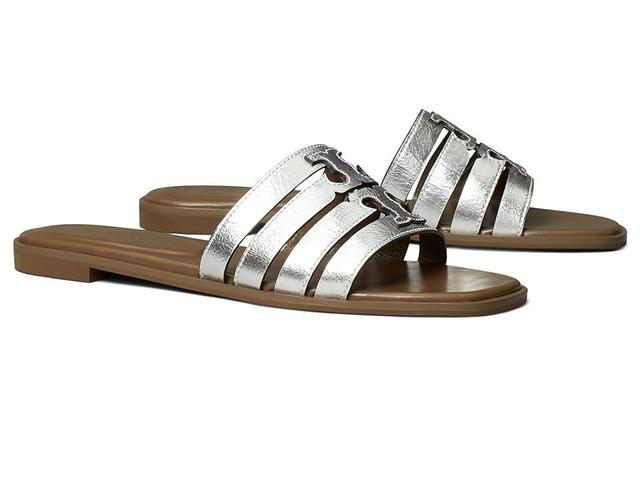 Tory Burch Ines Cage Slides Wild Mushroom) Women's Sandals Product Image