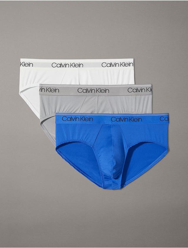 Calvin Klein Mens Micro Stretch 3-Pack Hip Brief - Multi - M Product Image