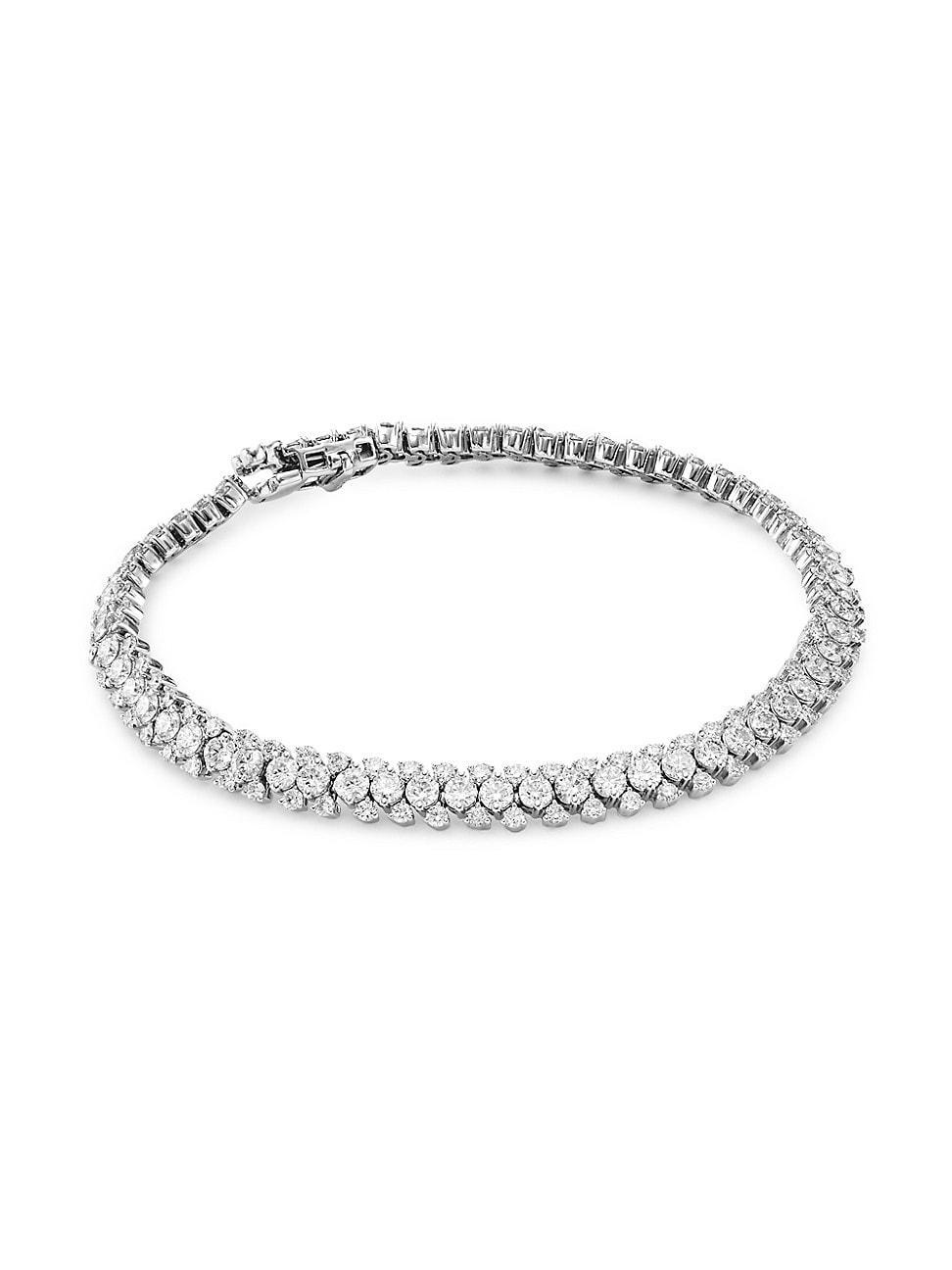 Womens 14K White Gold & 7.5 TCW Diamond Bracelet Product Image