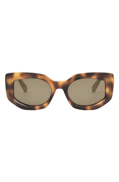 Womens Bold Three Dots 54MM Butterfly Sunglasses Product Image