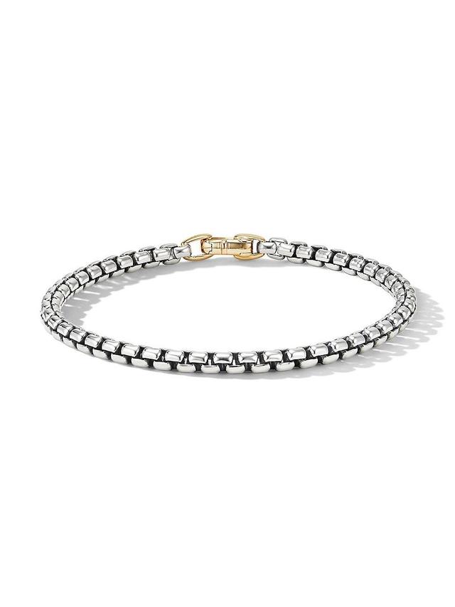 Womens Box Chain Bracelet in Sterling Silver Product Image