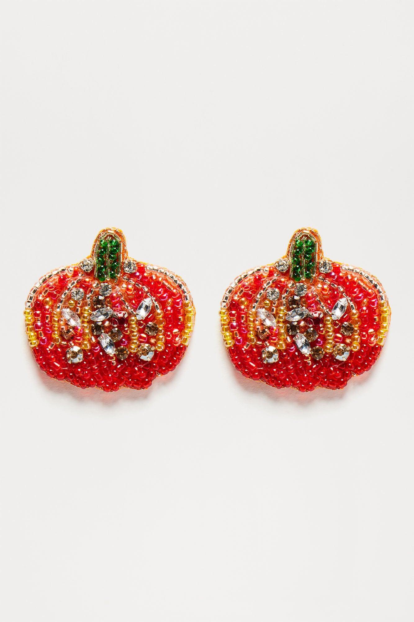 Pumpkin Spice And Everything Nice Earrings - Orange/combo Product Image