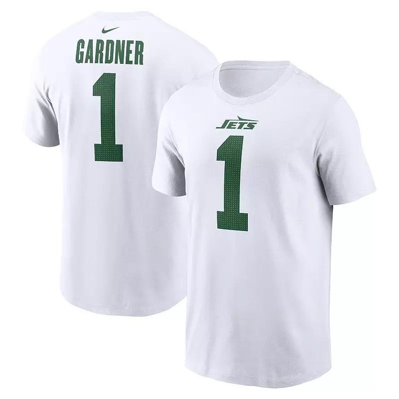 Mens Nike Ahmad Sauce Gardner New York Jets Legacy Player Name & Number T-Shirt Product Image