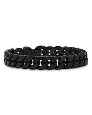 Mens Curb Chain Bracelet in Black Titanium, 11.5mm Product Image