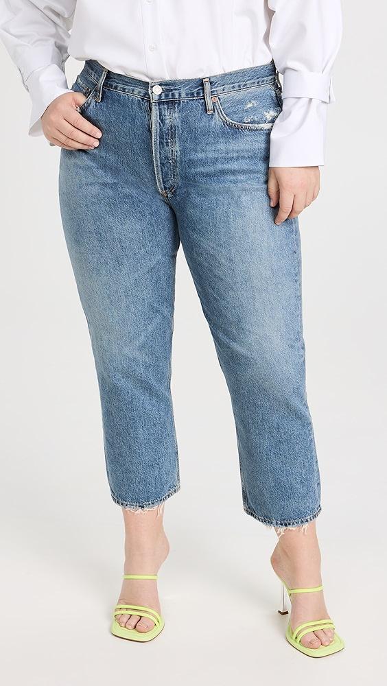 AGOLDE Riley High Rise Straight Crop Jeans | Shopbop Product Image