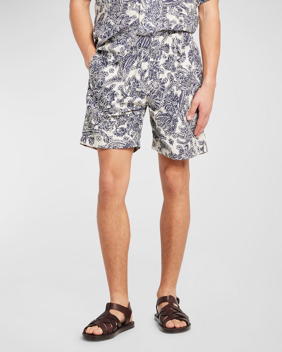 Mens Yariga Botanic-Print Swim Trunks Product Image