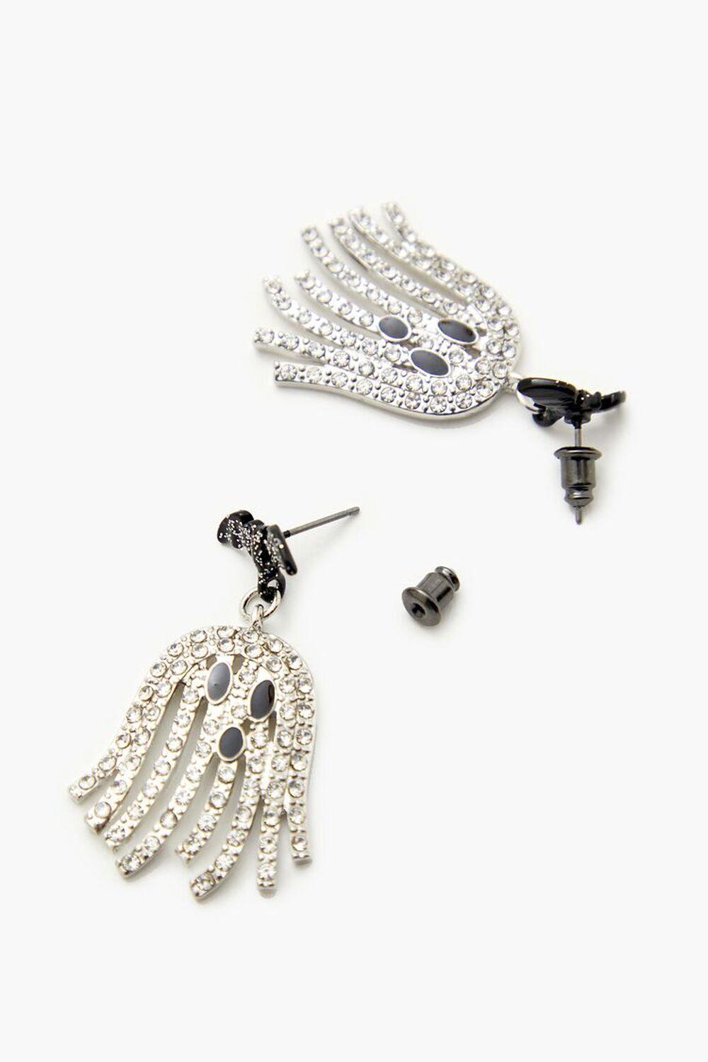 Rhinestone Ghost Drop Earrings | Forever 21 Product Image