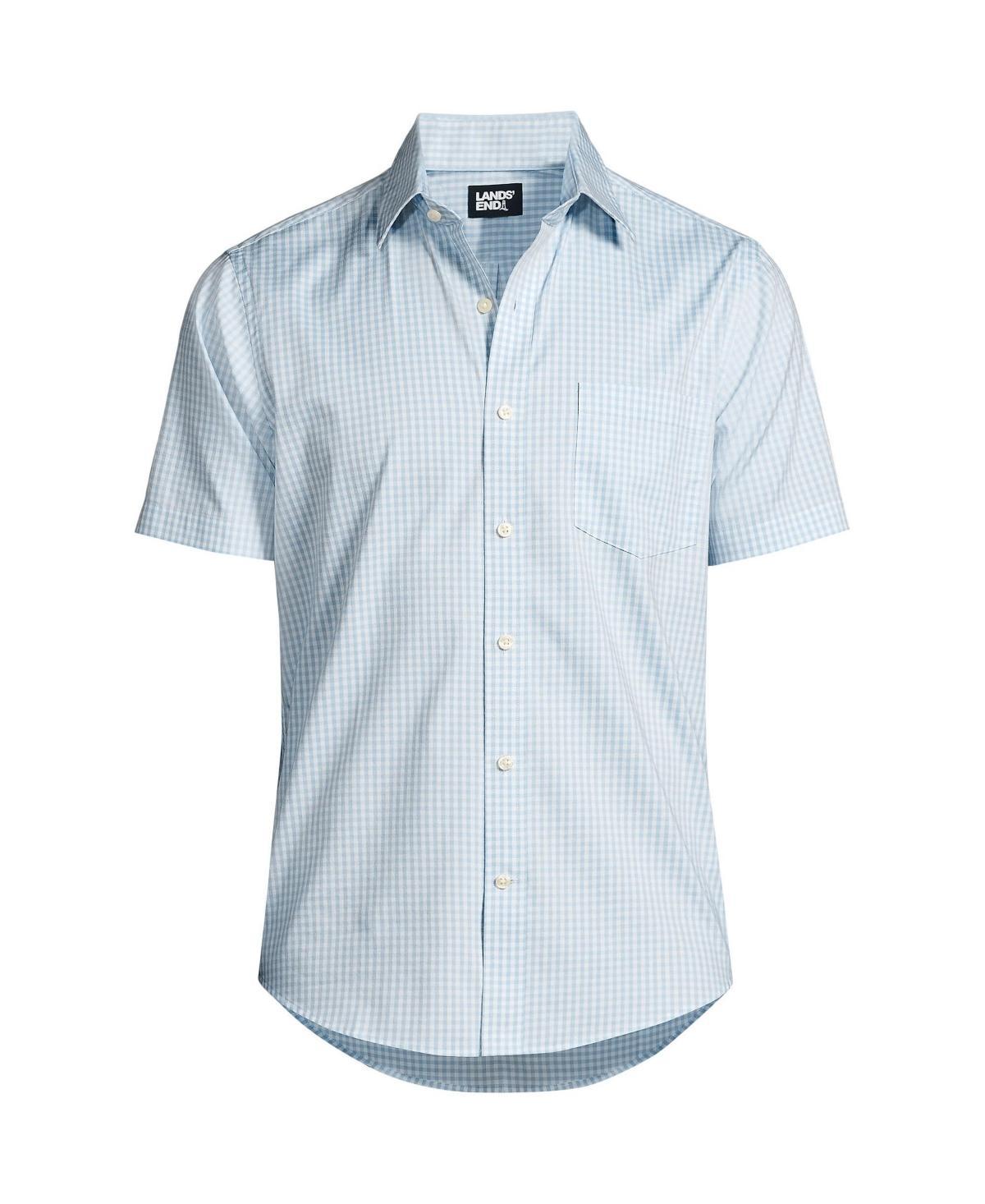 Mens Lands End Short Sleeve Travel Kit Button-Up Short Sleeve Shirt Product Image