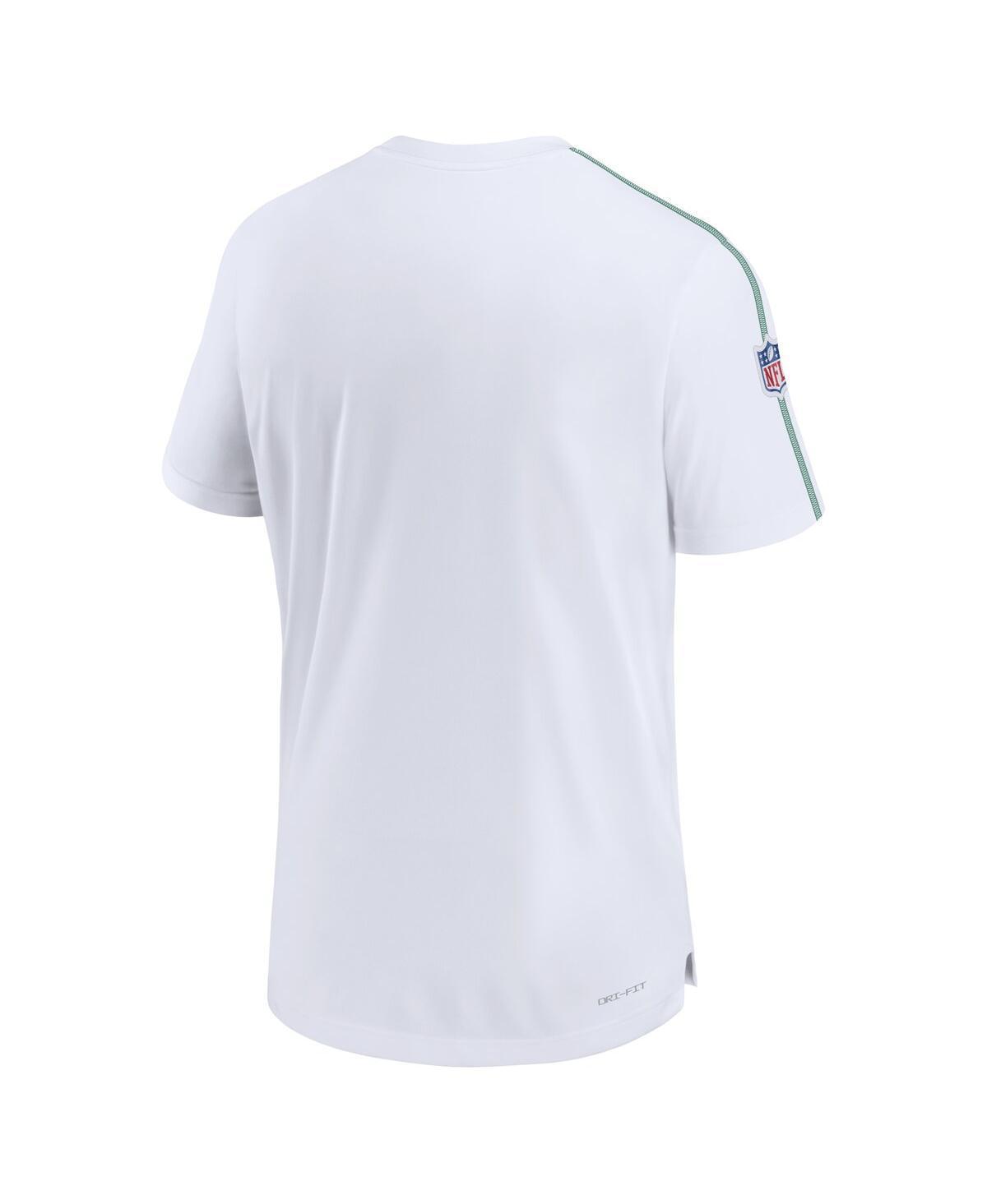 NIKE Men's White Philadelphia Eagles Sideline Alternate Logo Coach Performance Top Product Image