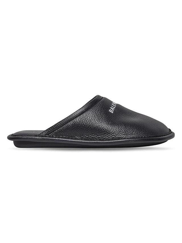 Mens Logo Leather Mules Product Image